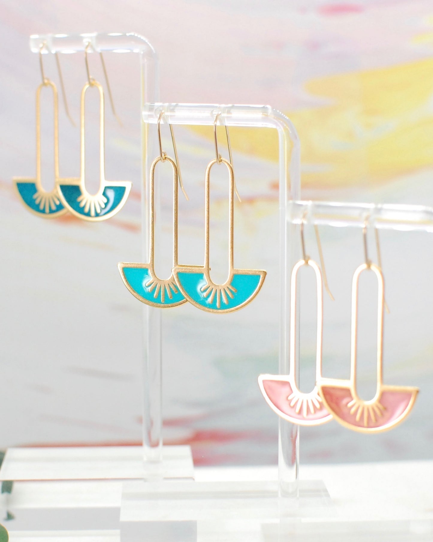 Paperclip Fan Earrings