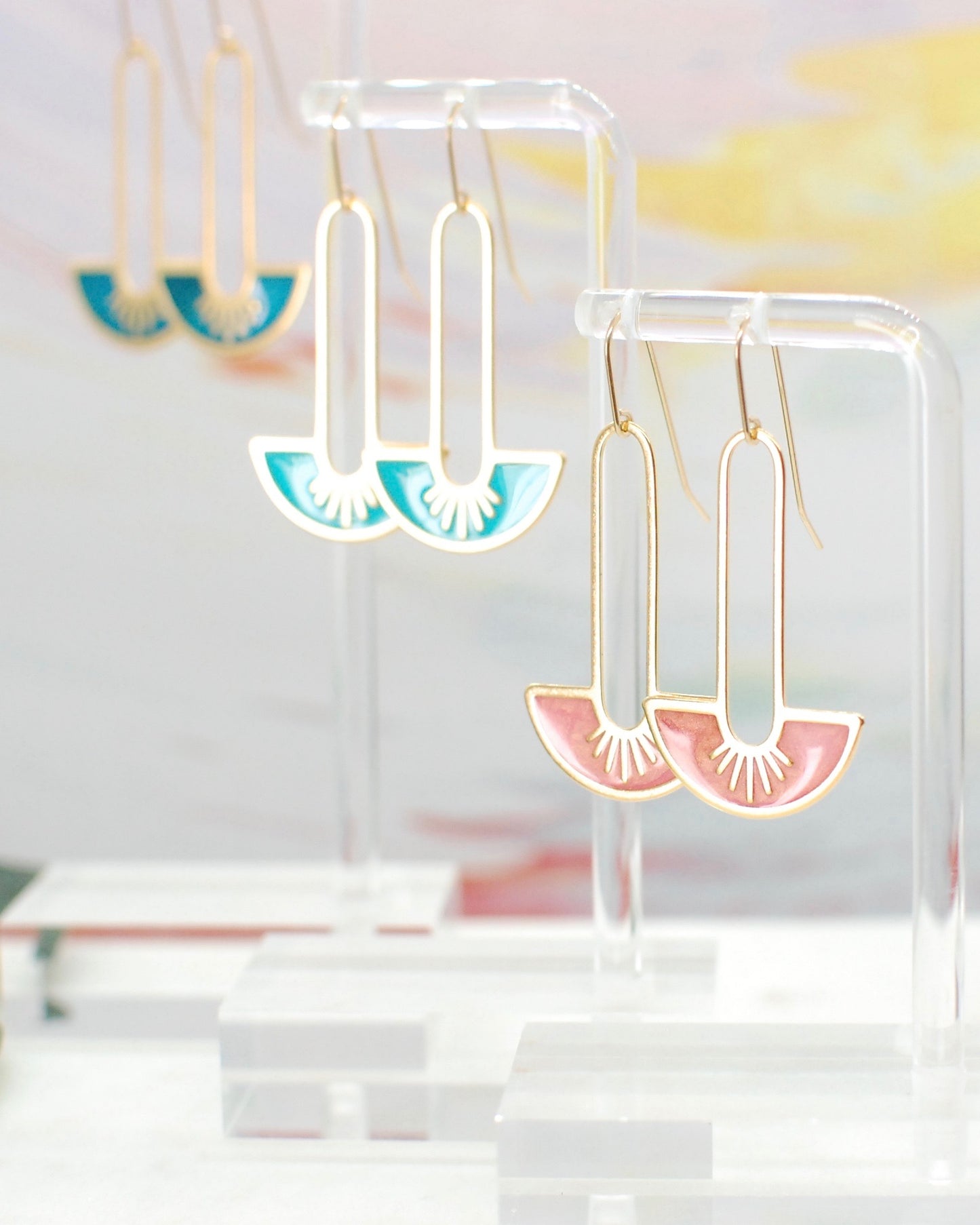 Paperclip Fan Earrings