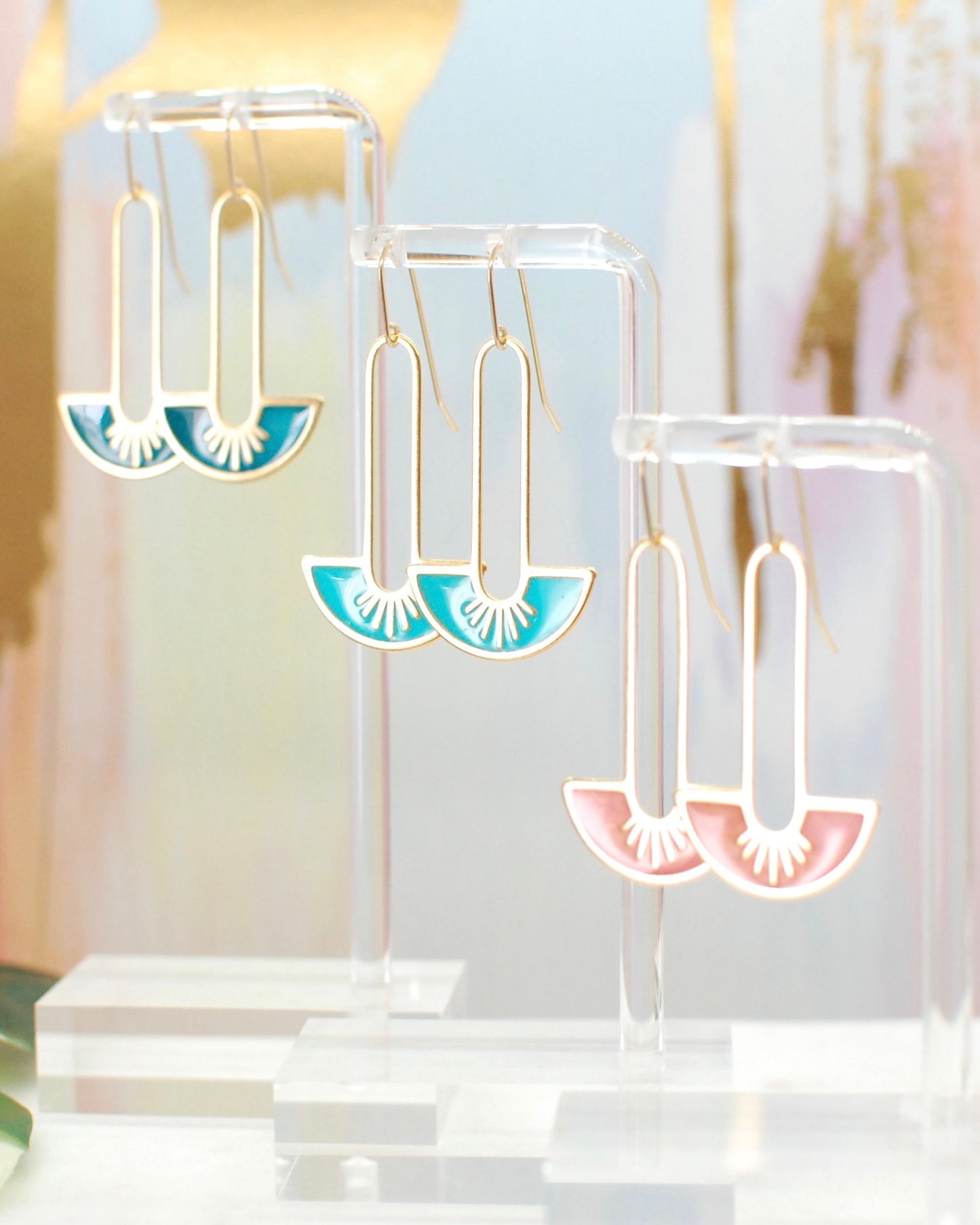 Paperclip Fan Earrings