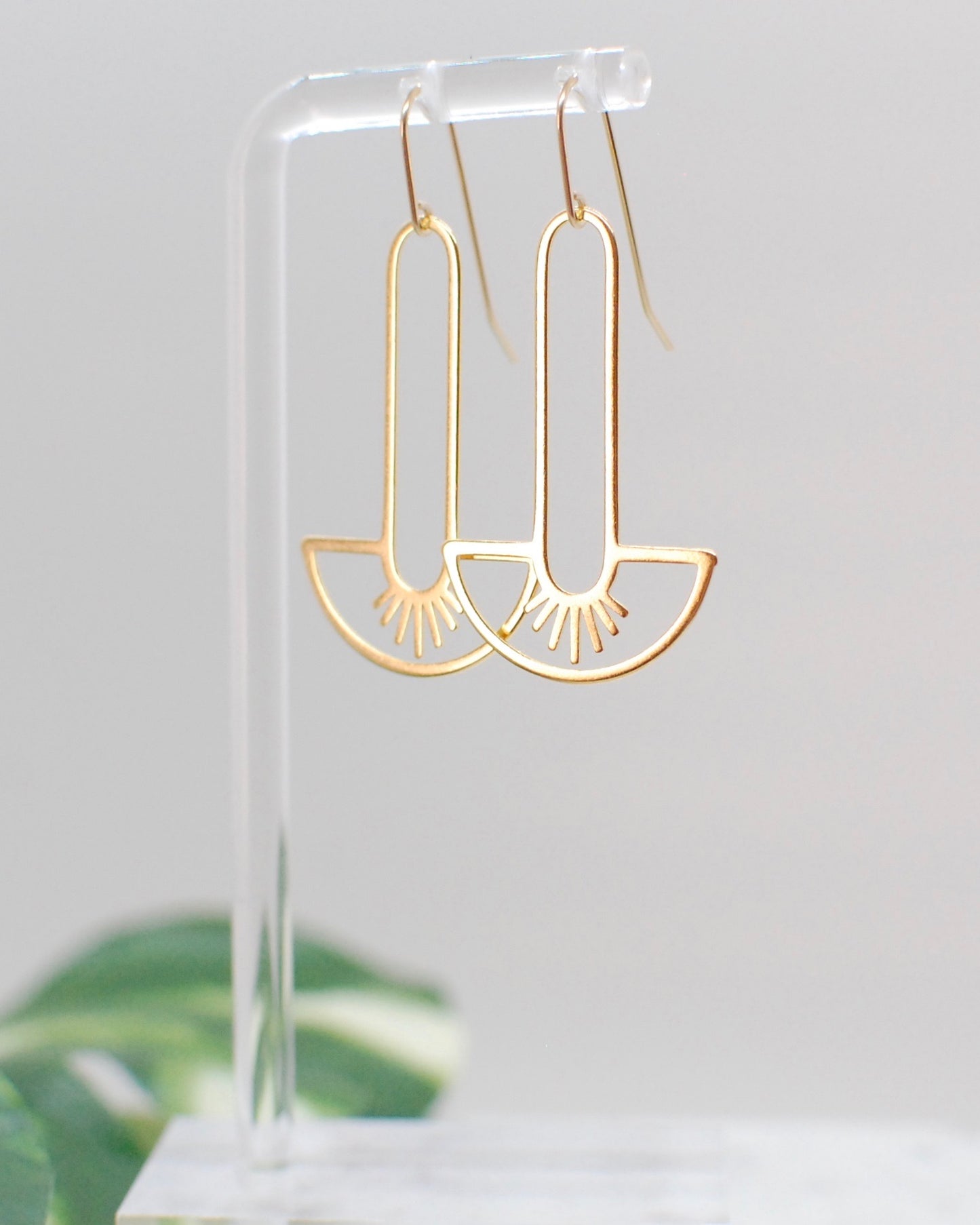 Paperclip Fan Earrings