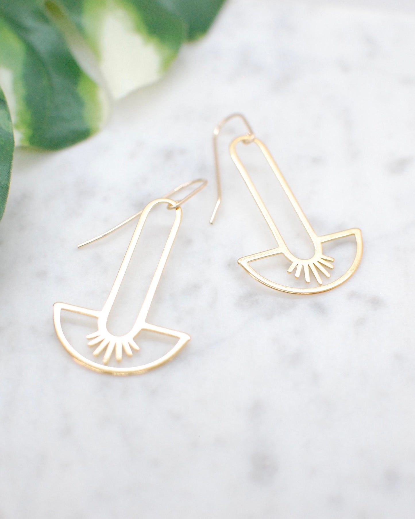 Paperclip Fan Earrings