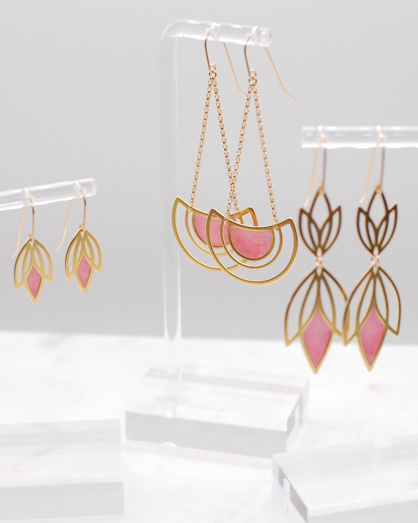 Crescent Chandelier Earrings