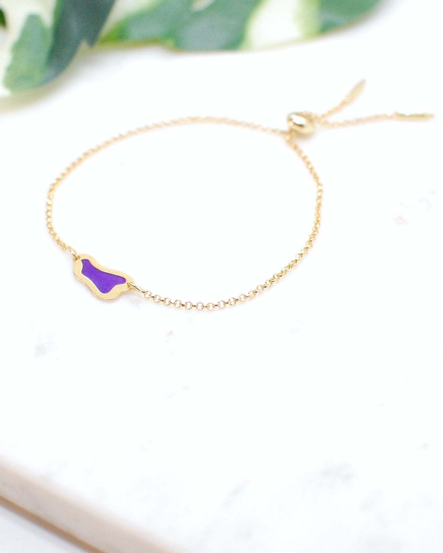 Abstract Bracelet- Purple