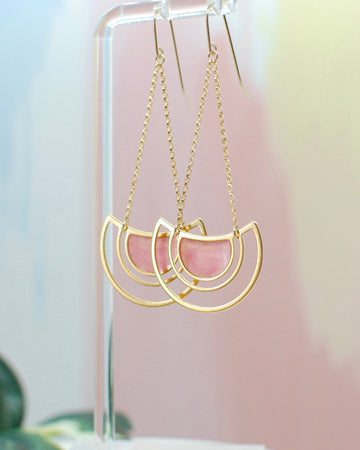 Crescent Chandelier Earrings